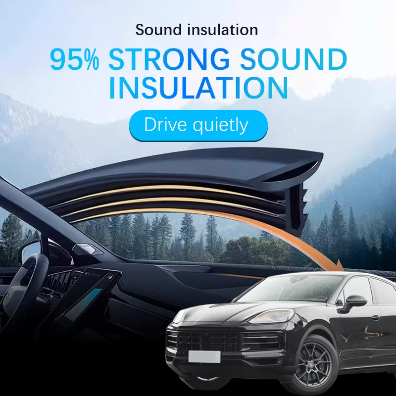 Car Central Control Dashboard Sealing Strips Soundproof Tape Car Interior Refit Accessorie For Porsche Cayenne Coupe 955 958 957