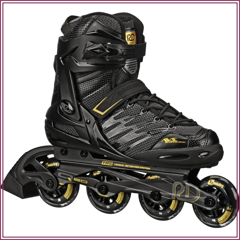High-Performance Men's Inline Skates with Soft Boot & Memory Foam, 80mm Elite Speed Wheels, Aluminum Frame