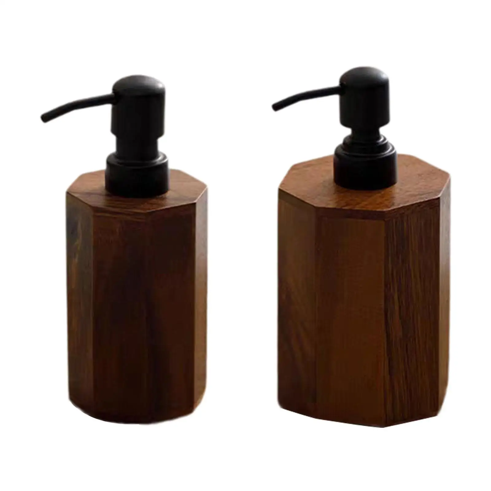Distributeur de savon vide en bois rechargeable, accessoires de salle de bains modernes, distributeur de savon à vaisselle pour hôtel, voyage, cuisine, maison, appartement
