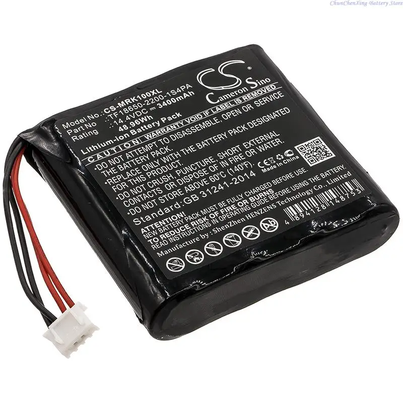 Bateria Cameron Sino 3400mAh TF18650-2200-1S4PA do Marshall Kilburn