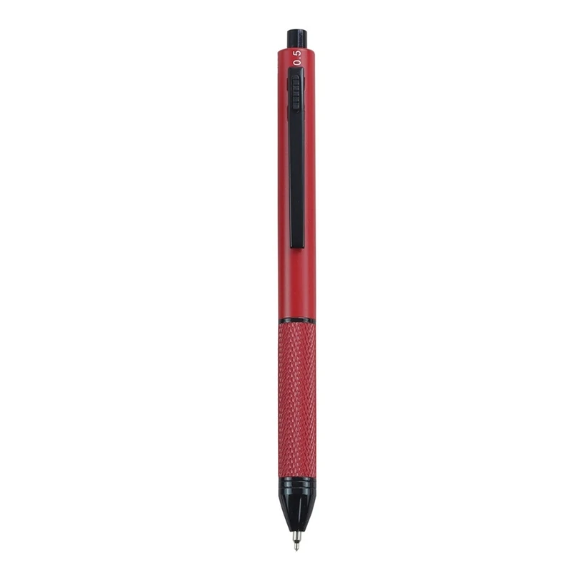 Stylo à bille rétractable multicolore, stylo à bille en métal, pointe 1.0mm, lisse à écrire, stylo à bille 4 couleurs en 1