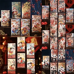 6/12 pcs HongBao 2025 Chinese New Year Red Packet Printed Red Envelopes Kids New Year Greetings Are Sealed New Year's Eve Money