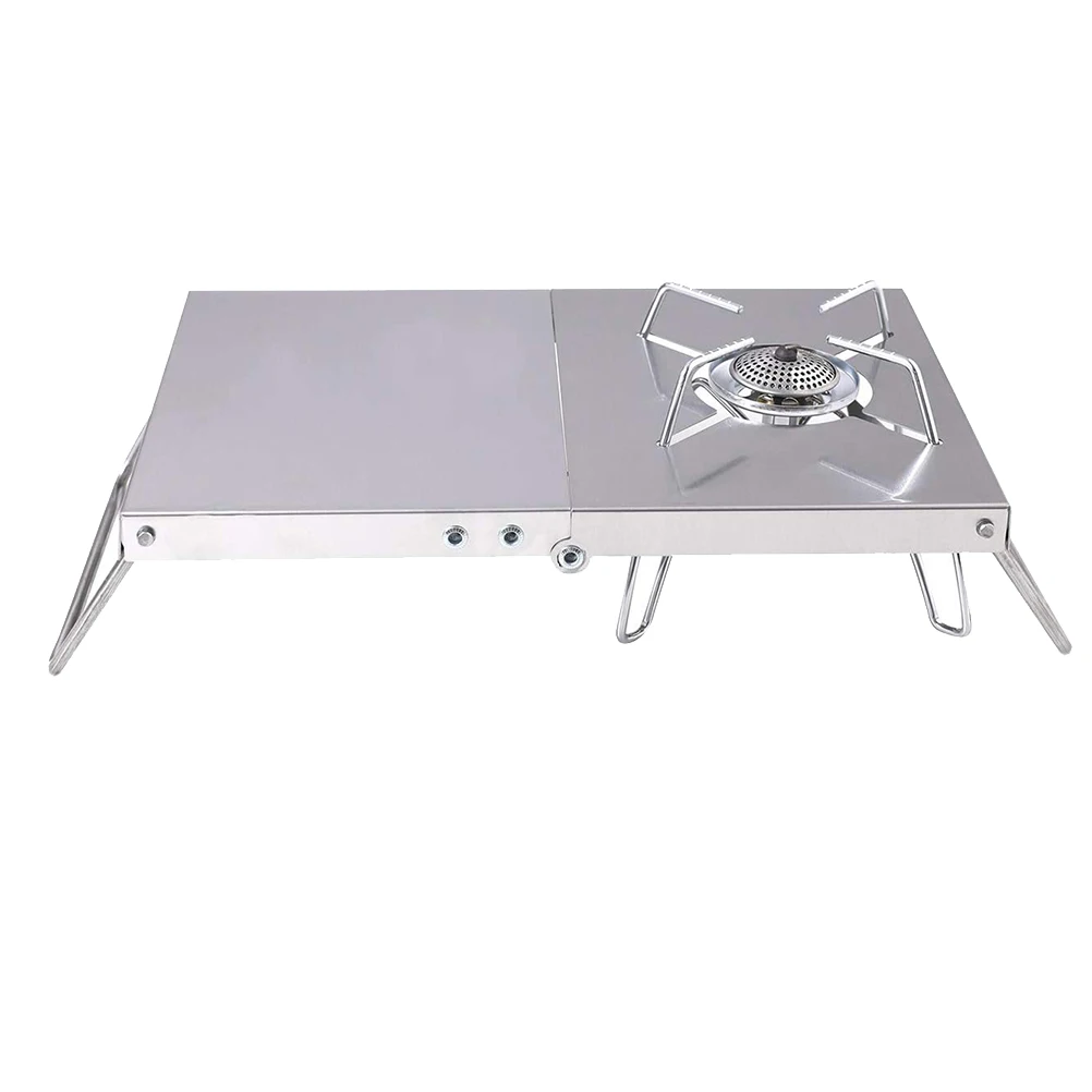 

Folding Stove St Outdoor Burner Stainless Steel Bracket Silver Portable Camping BBQ Charcoal Furnace Heat Resistant