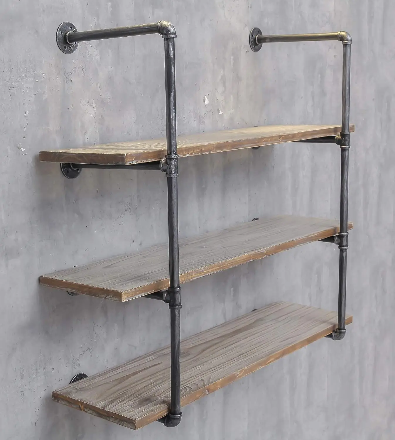 رف أنبوبي عائم من الحديد مثبت على الحائط/تخزين/رف كتب/قوس