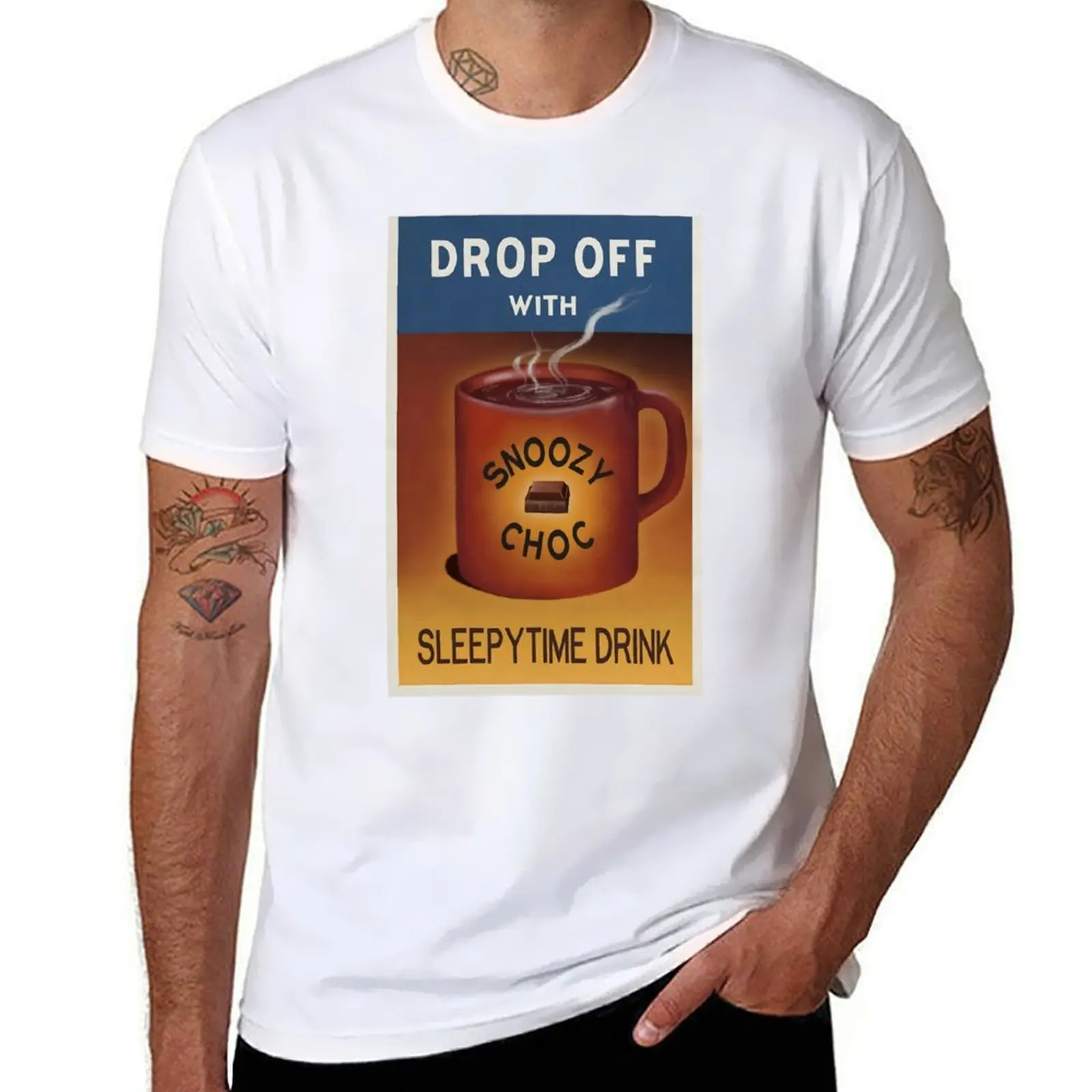 

Wallace & Gromit Snoozy Choc Poster T-Shirt funny t shirts cotton anime t shirts oversize T-Shirt
