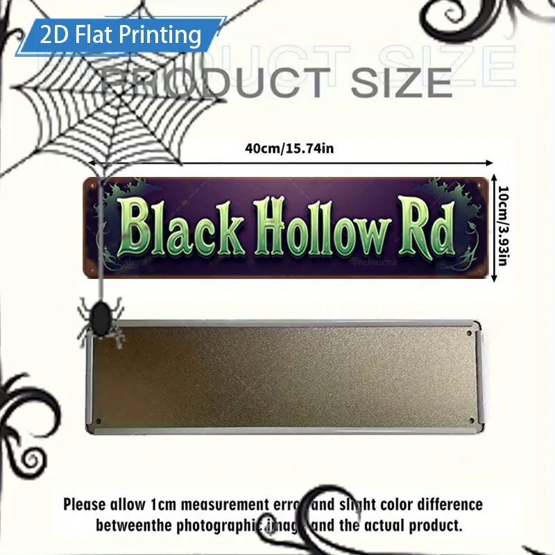 1 قطعة 8x12 بوصة علامة معدنية للهالوين الأسود الجوف Rd تسجيل ، 2D الطباعة المسطحة ، اليقطين الخفافيش ديكور ، جدار الفن احتفالي