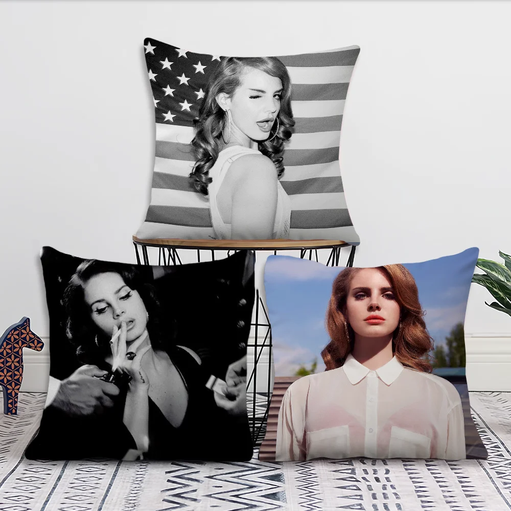 Singer L-Lana D-Del R-Rey Comfortable Pillow case Car Ornaments Office Living Room Sofa Home Pillow case