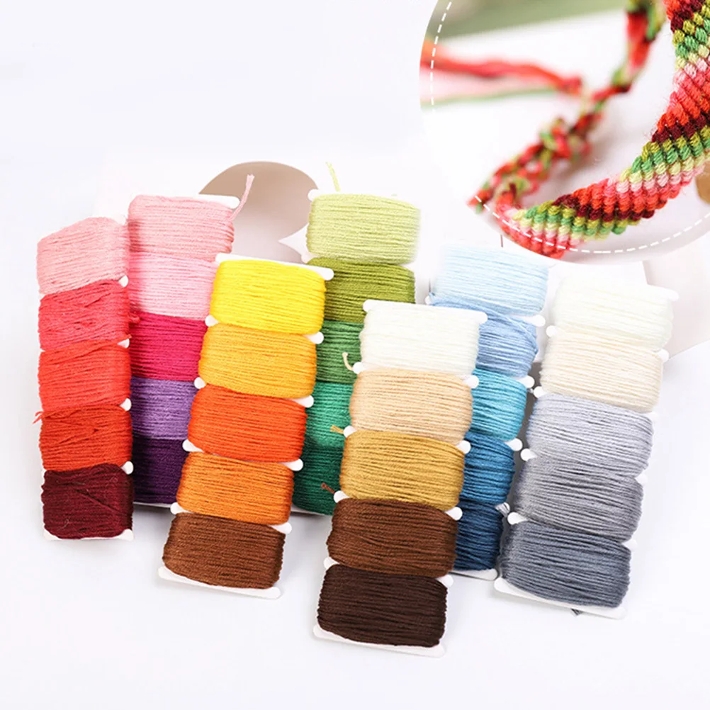 Градиентная цветная нить для вышивания, хлопковый набор для рукоделия