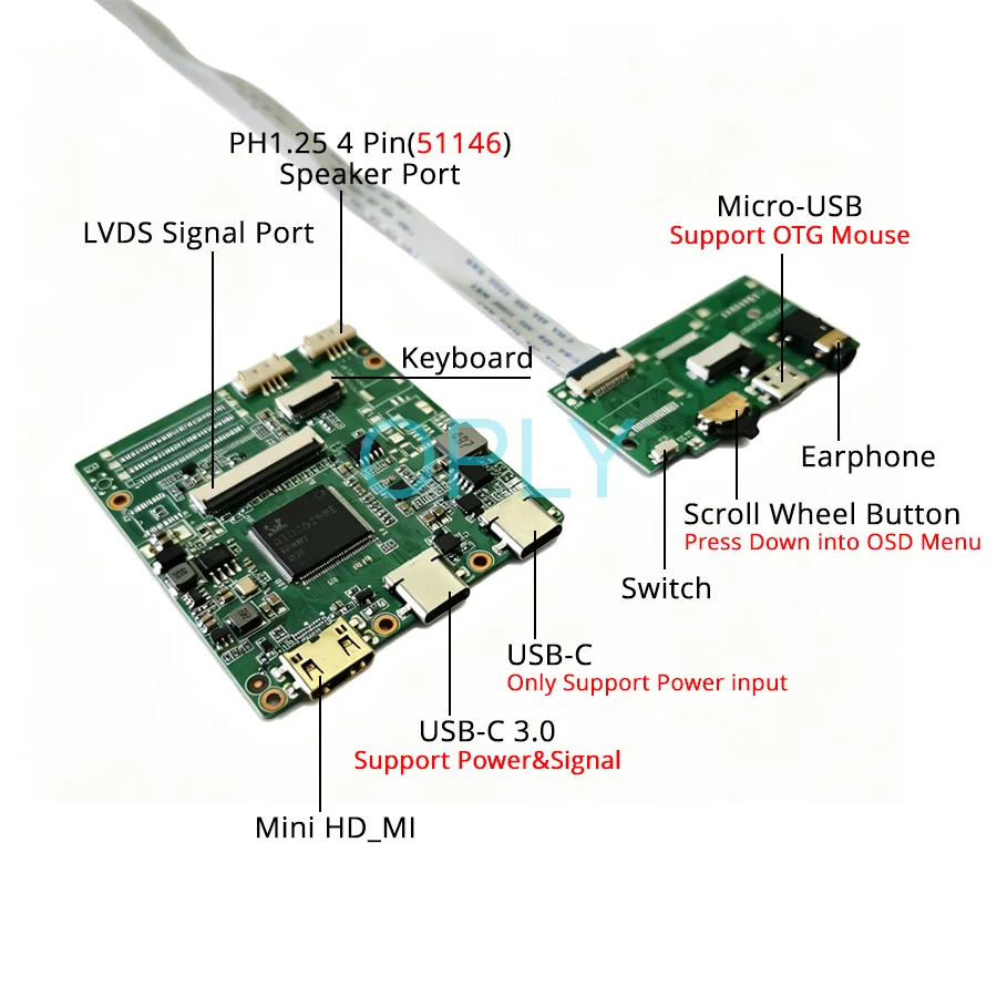 For BT156GW02 N156B6 BT156GW01 N156BGE Drive Controller Board Kit Laptop Screen Mini-HDMI USBC 3.0 1366x768 1366*768 40-Pin LVDS