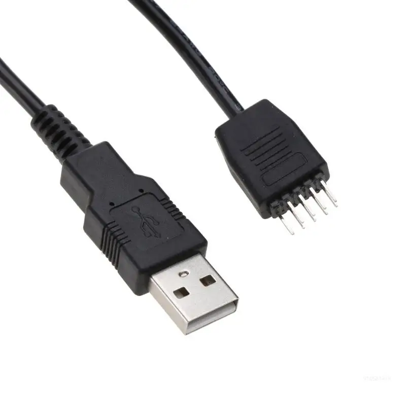 USB to USB Motherboard Header Cable, USB Type A Male to 9 Pin Male Header Cable Dropship