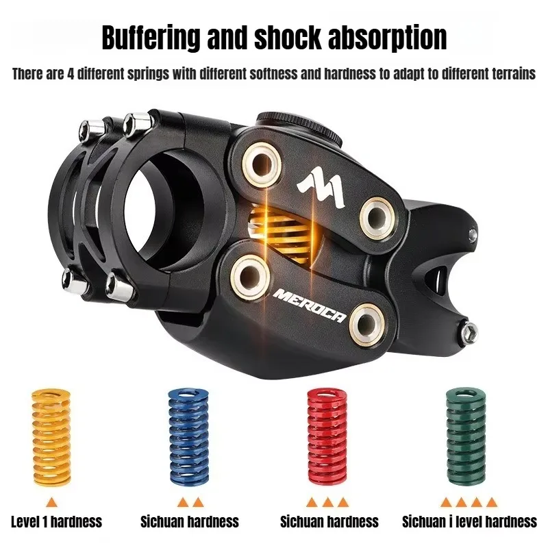 Bicycle Four Link Shock Stem 31.8*90MM Aluminum Alloy XC Grave Road Mountain Bike Risers Suspension Stems