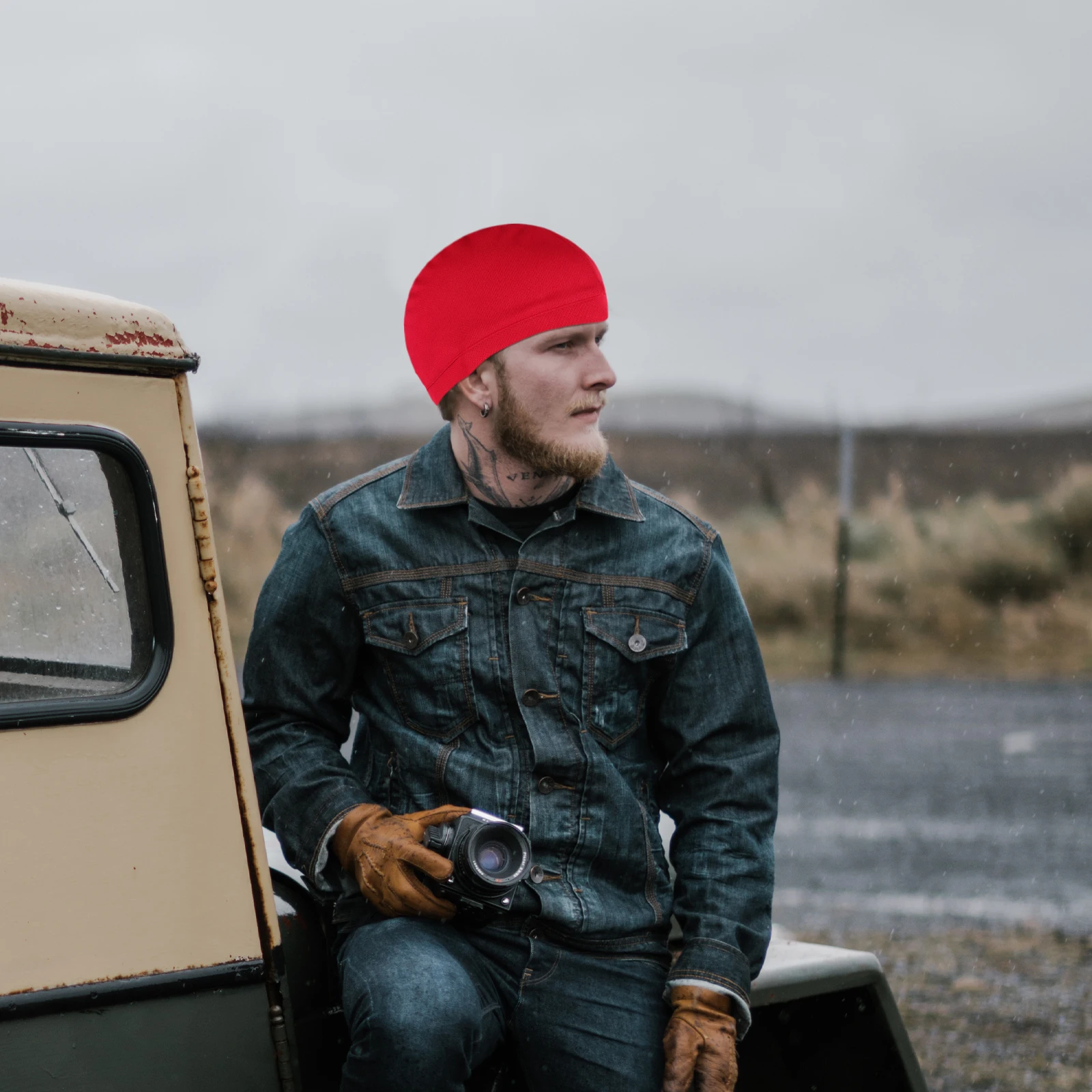 

s Summer Hat For Men Breathable Mesh Cap Outdoor Safety Liner Red Cycling Motorcycle Liner Unisex Outdoor Safety