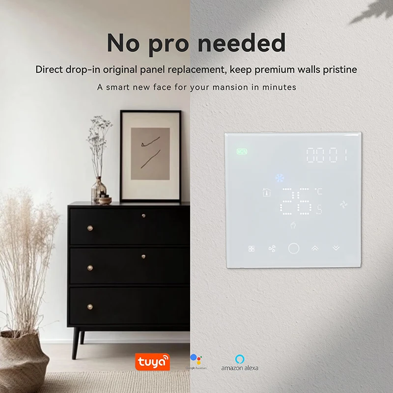 ZigBee VRF Central Air Conditioning Thermostat Digital Temperature Controller Tuya Smart Life Remote Control Home Automation