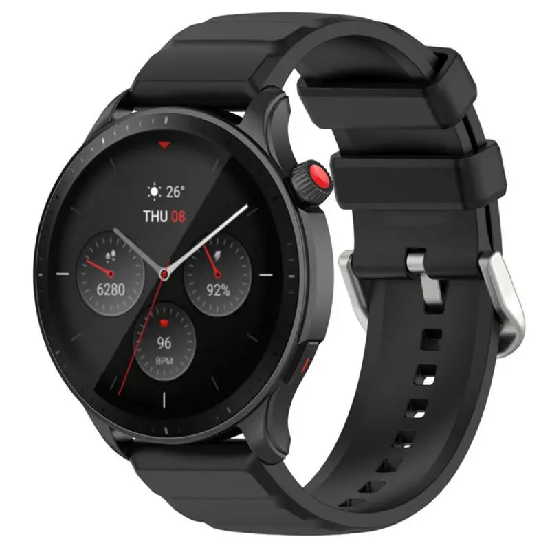 ซิลิโคนกันเหงื่อ5.5-8.7นิ้วซิลิกาเจลแฟชั่นสำหรับ huami amazfit GTR 4/3 Pro/2/2E สายรัดอิเล็กทรอนิกส์สำหรับผู้บริโภคกันน้ำ