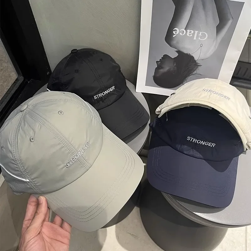 

Wide Brim Baseball Cap for Women & Men, Hat UV Protection, Quick-Dry Outdoor Sport Cap, Unisex Adjustable Snapback