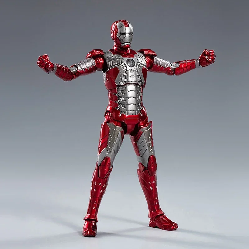 ZD Toys-figuras de acción de Iron Man MK5, modelo de 7 pulgadas, Tony Stark, Iron Man 1/10, los vengadores, coleccionan genuinos, adornos, regalos para niños