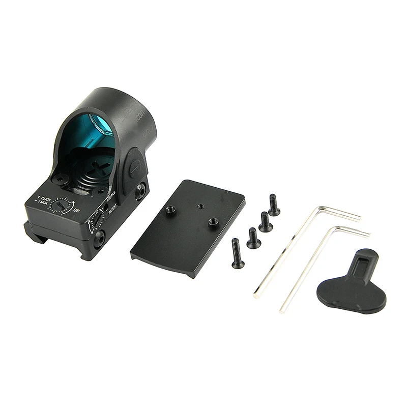 Imagem -06 - Rmr Sro Red Dot Sight Pistola Colimador Tático Rifle Reflex Sight Scope Caber 20 mm Tecelão Ferroviário para Caça Rifle com Logotipo