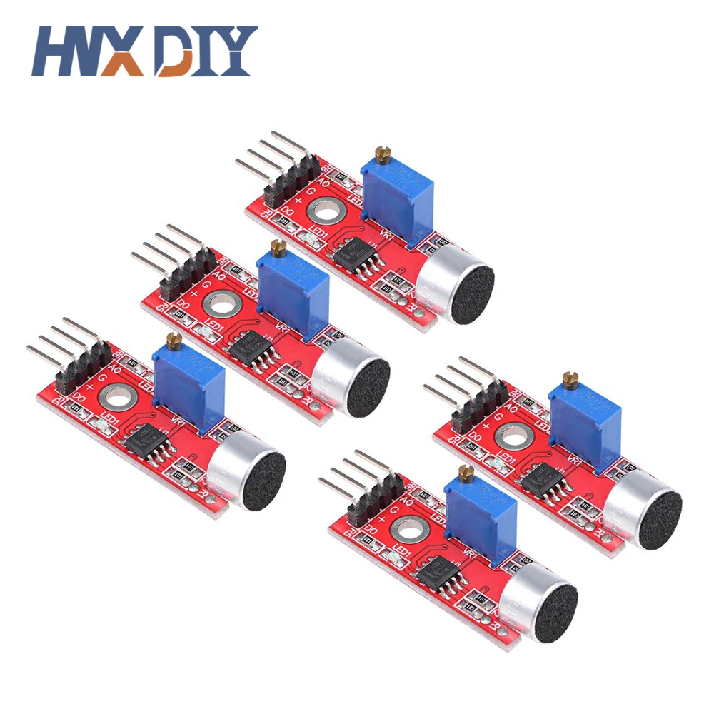 5/10pcs High Sensitivity Sound Microphone Sensor Detection Module For AVR PIC KY-037 Sound Detection Sensor Module Sound Sensor