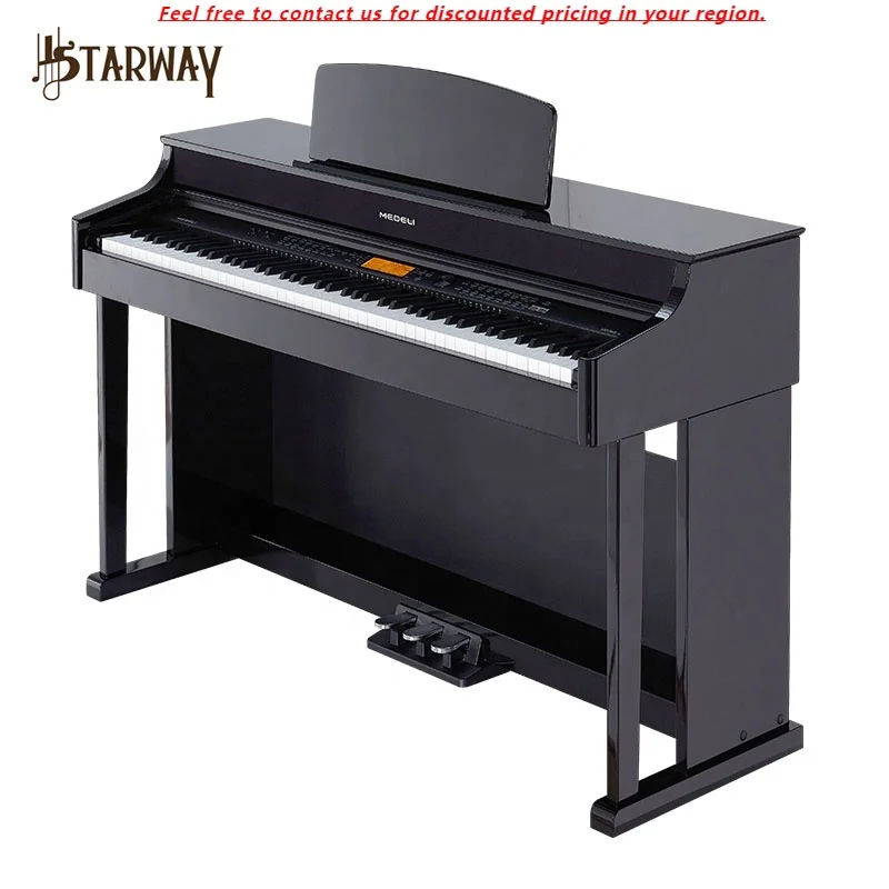 

MEDELI Heavy Hammer Upright Electric Digital Piano DP-388 Keyboard Musical Instrument 88 Keys For Children Adult Beginner