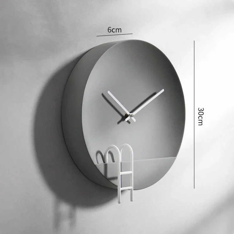 

Nordic Kitchen Battery Wall Clock Modern Metal Designer Minimalist Wall Clock Bedroom Stickers Relogio De Parede Room Decor