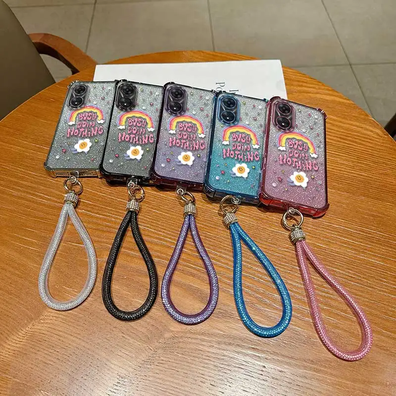 حافظة مرنة لزهور المكتب وقوس قزح مصممة لـ OPPO A38 تتميز بشديدة التحمل لـ OPPO A57 58 79 38 18 16 54 77 60 78 17