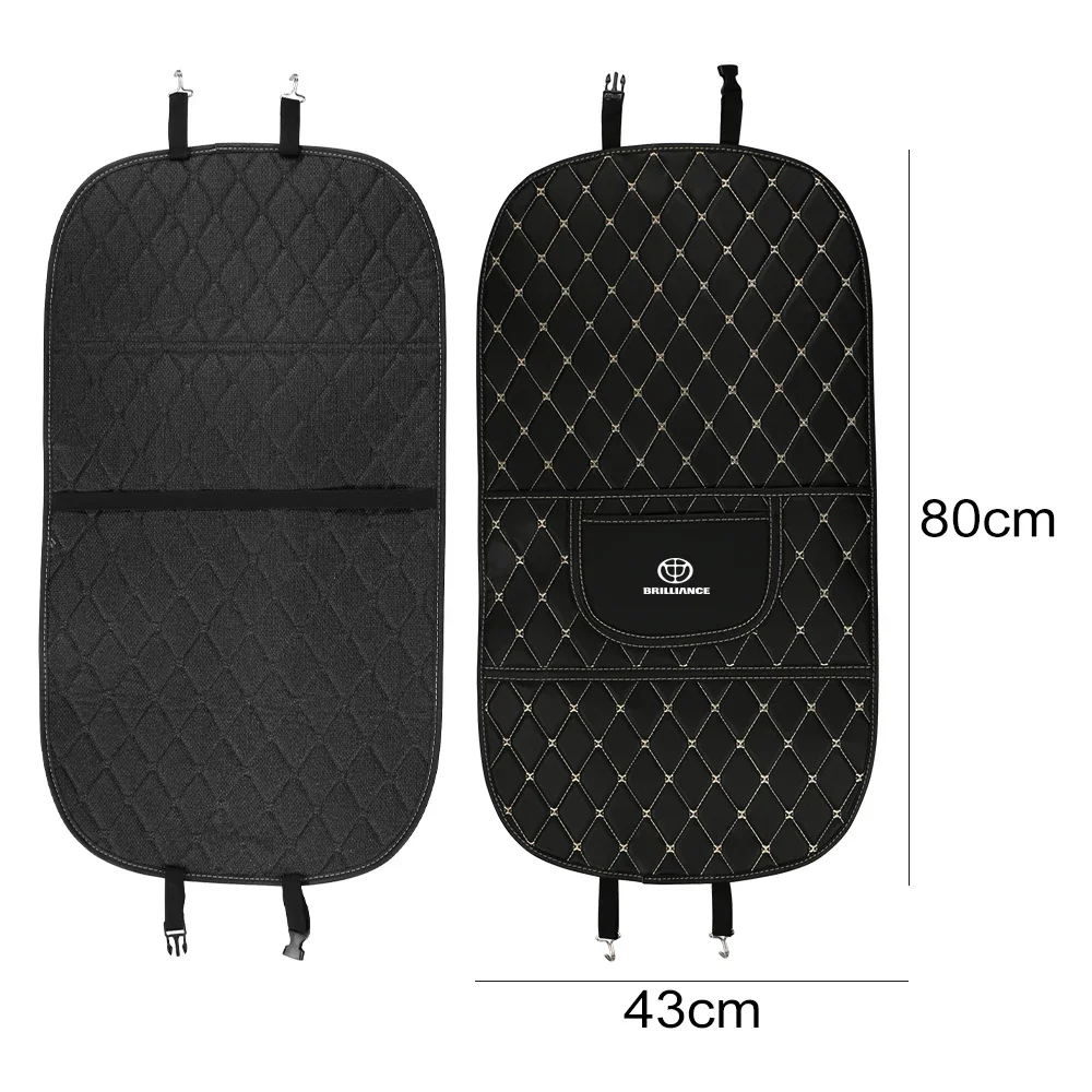 For Brilliance M2 V3 V5 H230 H320 H530 1PCS Car Anti-Kick Pad Seat Back Protector Cover Pad Auto Interior Decoration Accessories