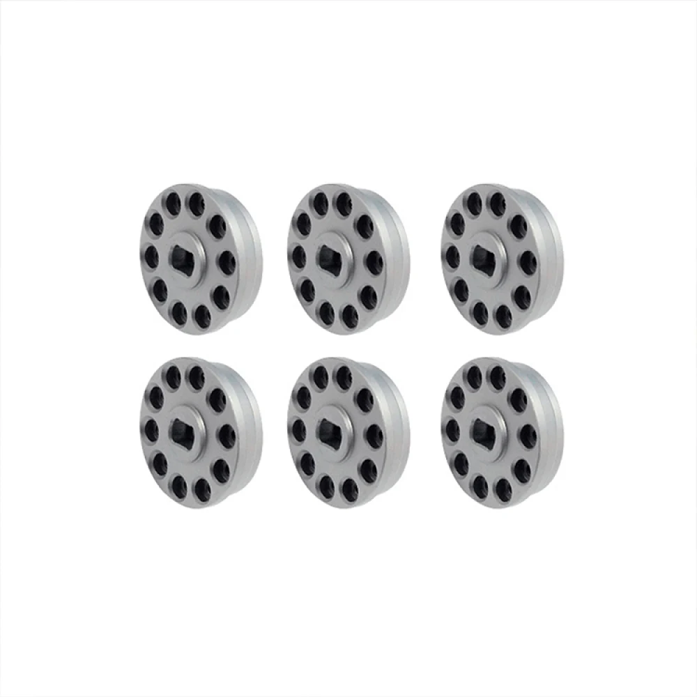 Silver/Black Metal Wheel Nut for Orlandoo Hunter 1/32 SCANIA R650 RC Car Accessories