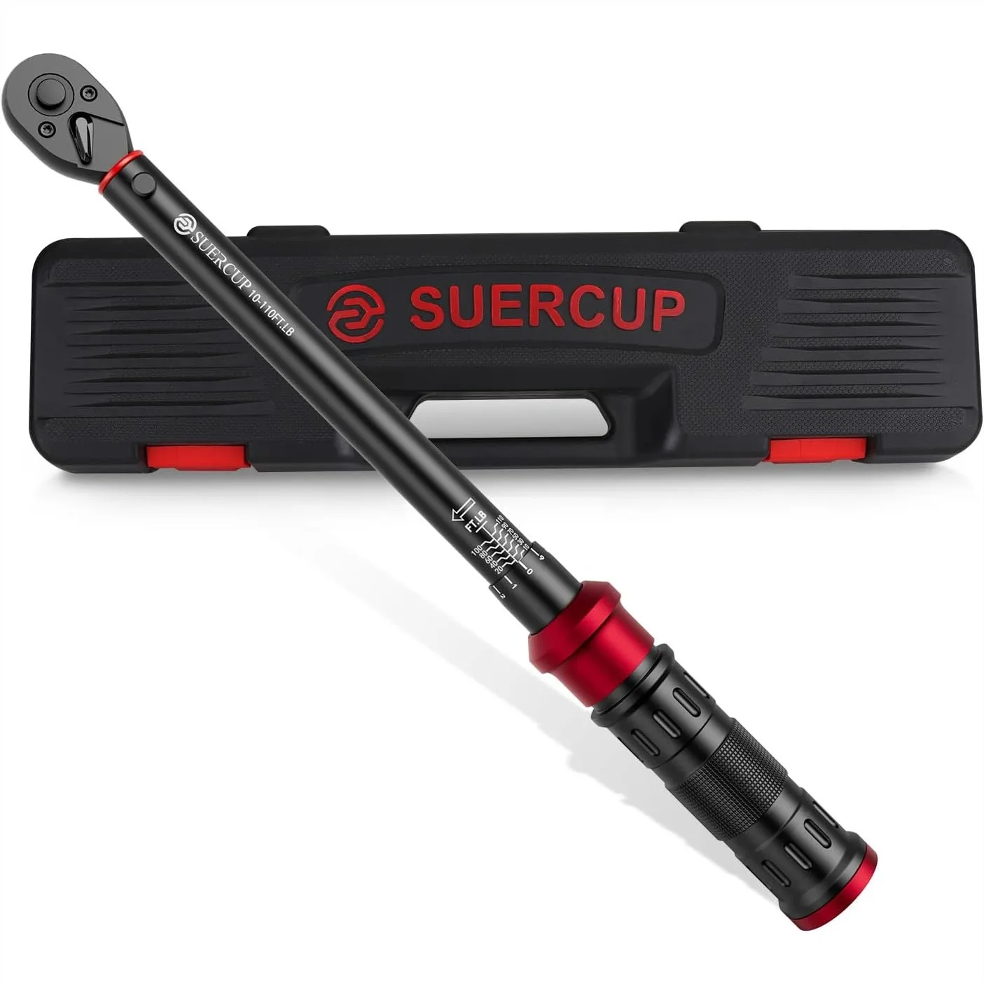 

3/8-inch Drive Torque Wrench 10-110 ft.lb, Dual-Direction Adjustable 72 Tooth Click for Bicycle Moto Car Maintenance