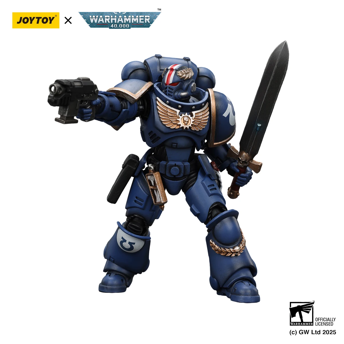 [IN VOORRAAD] JOYTOY Warhammer 40K 1/18 Action Figure Ultramarines Primaris Luitenant Argaranthe Anime Militair Model