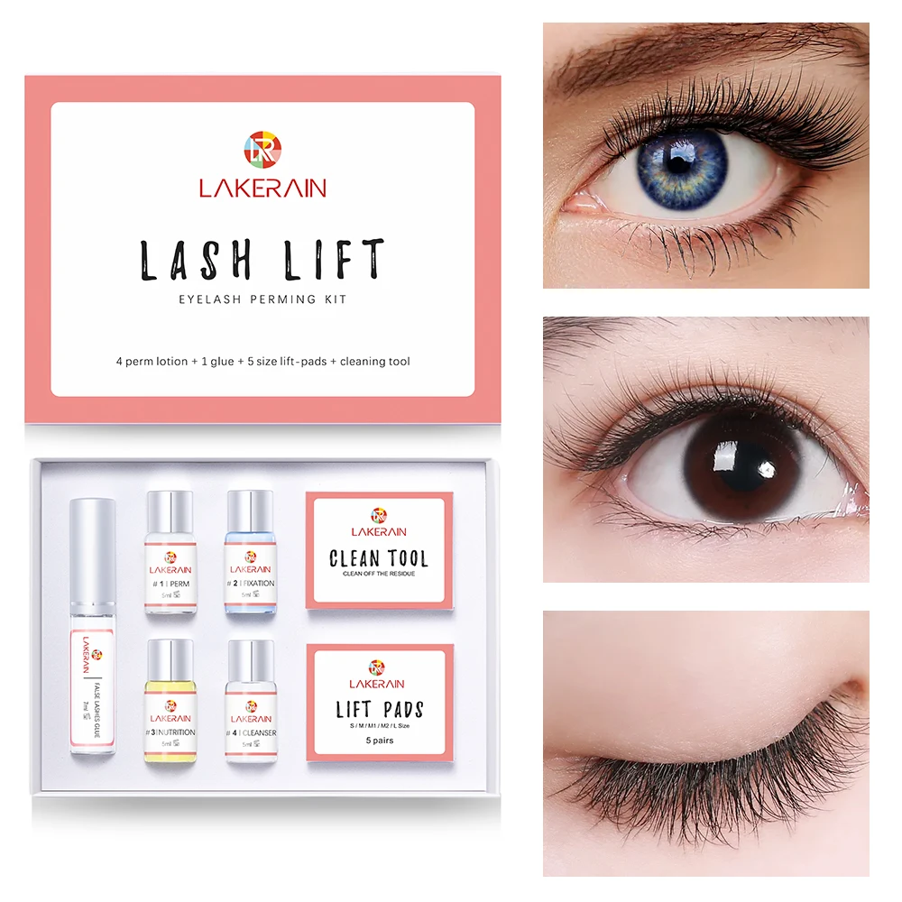 Lakerain Lash Lift Kit Lifting Eyelashes Semi Permanent Curling Perming Wave Eyelash Perm Eyelash Enhancer Makeup Tools