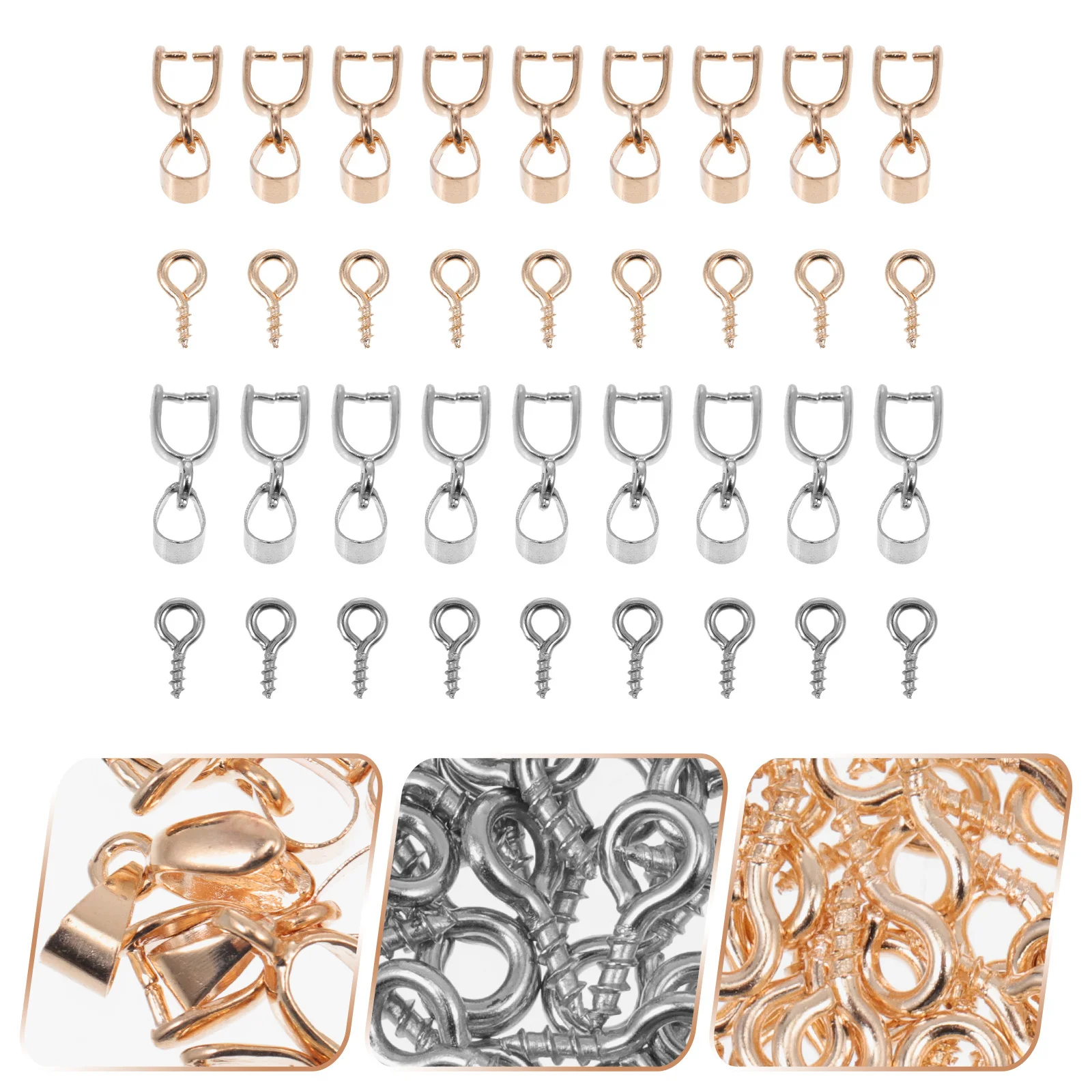 1 مجموعة DIY المسمار العين دبوس سبيكة الأغنام العين المسمار دائم الخيوط هوك لصنع المجوهرات الحرفية معلقة صور الايبوكسي لوازم الفن