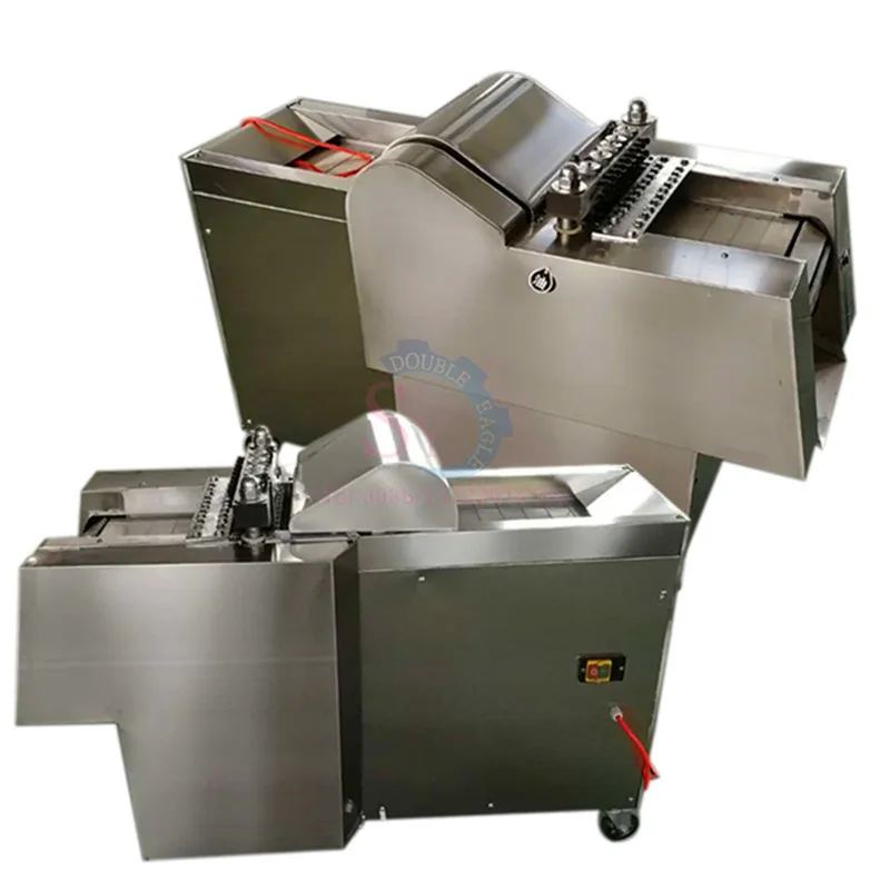 Mesin pemotong dadu payudara ayam beku otomatis multifungsi mesin pemotong daging unggas dan bebek