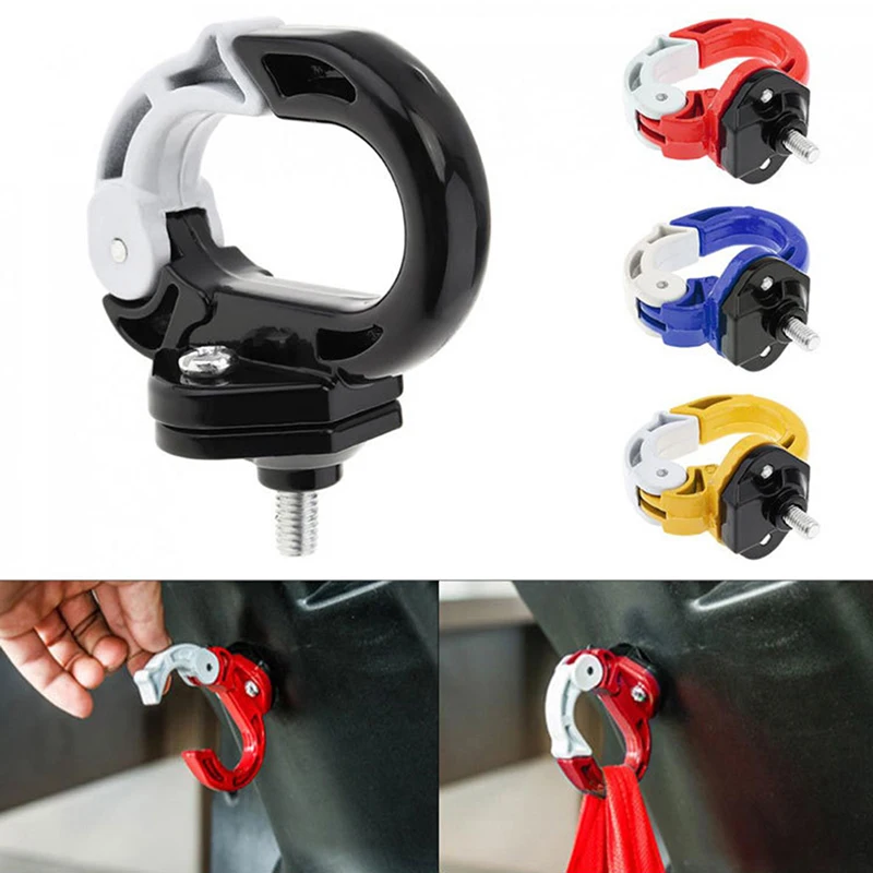 Motorcycle Luggage Helmet Double Hook Aluminum Alloy Mount Holder Hook Hanger With Screw