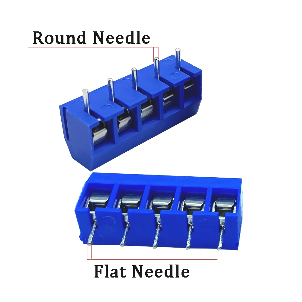 10Pcs KF301 2/3/4/5Pin Spliceable Plug-in Screw Wire Terminal Block KF301-2P KF301-3/4P Pitch 5.0mm Straight PCB Mount Connector