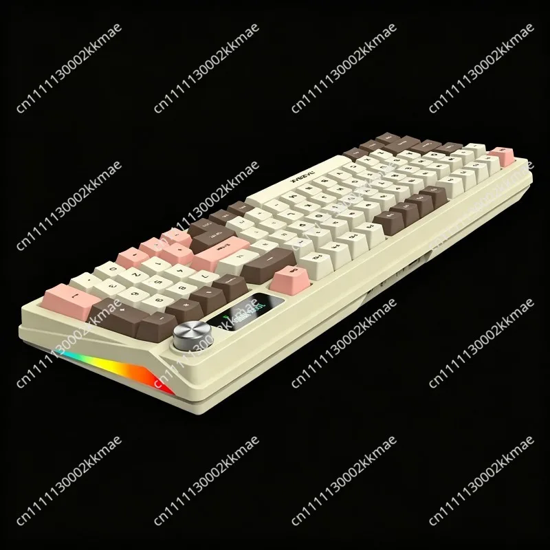 Original brand newTri-Mode Wireless Keyboards Hotswap Full Size NK·RO Customizable L·CD Screen Knob R·GB Gasket-Mount Mechanical
