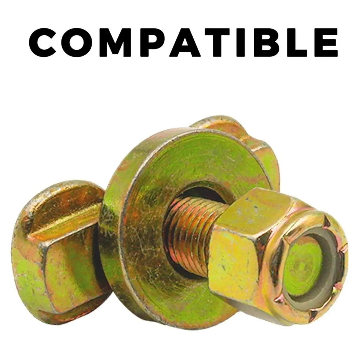 10 Pack Double Stud 3/8 3300LB for LTrack,Track Locking Clip, Lock Nut, Fit Angled/Recessed L-Track, Anti-Vibration