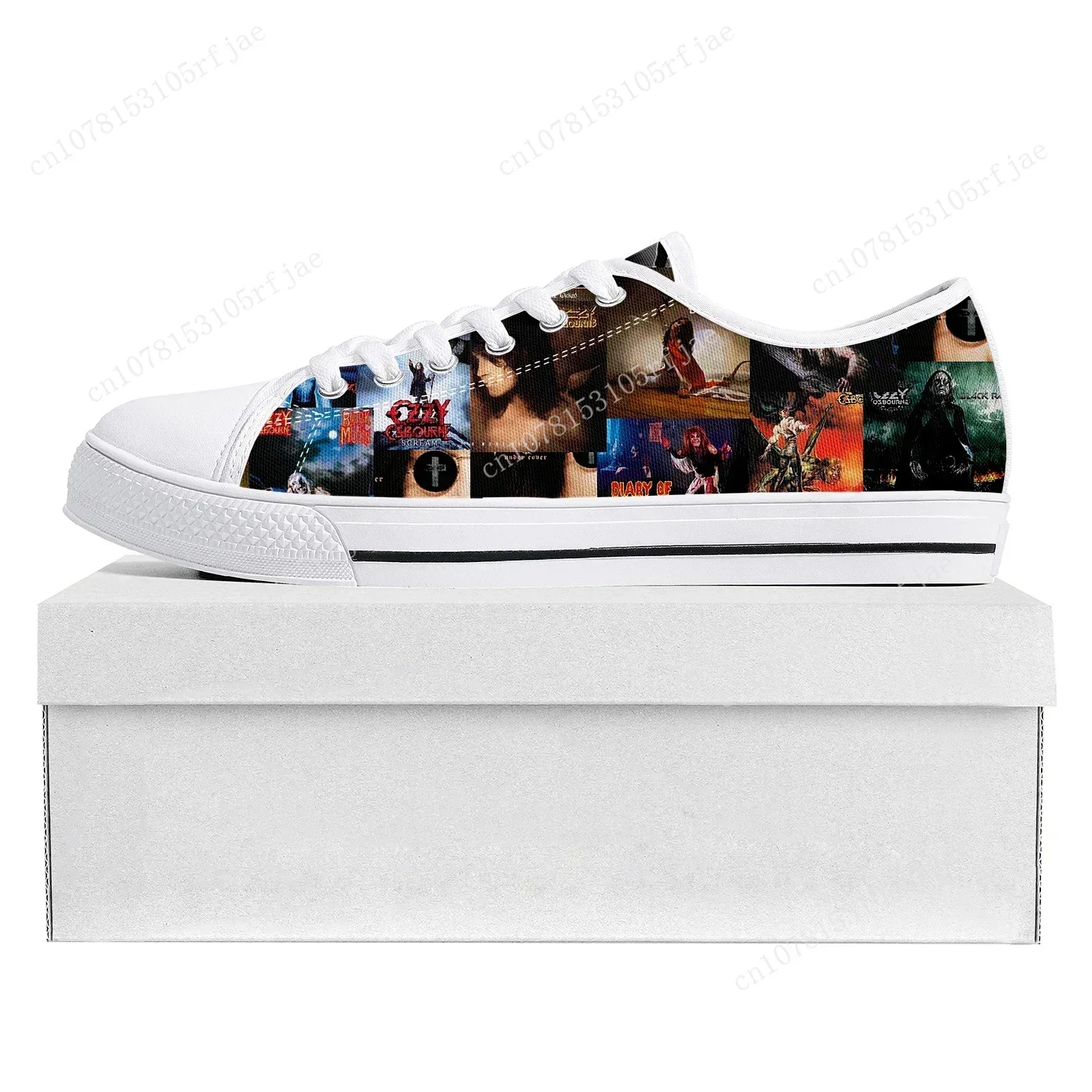 Ozzy Osbourne Metal Rock Singer Pop Low Top Sneakers Mens Womens Teenager Canvas Sneaker Couple Shoes Custom Shoe