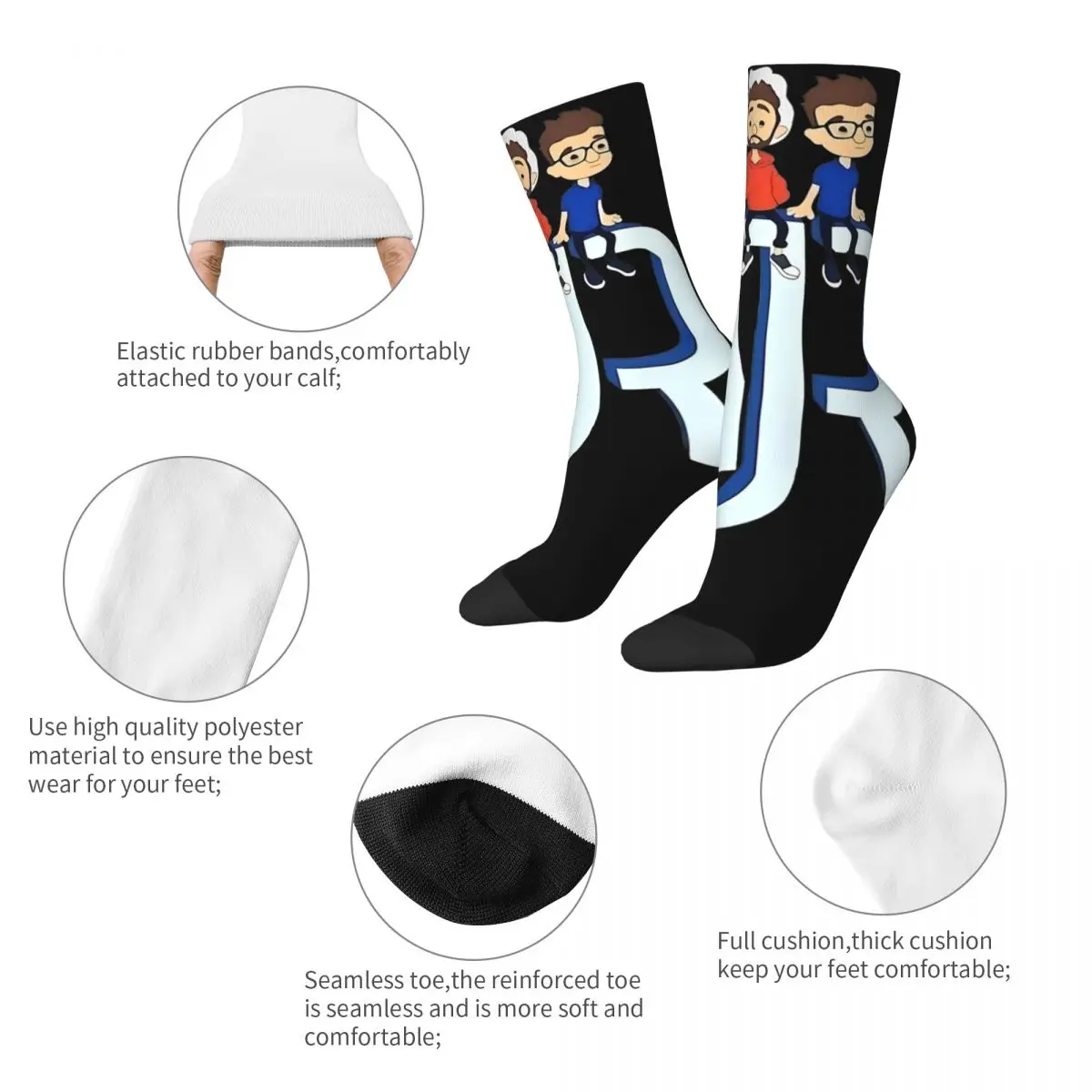 Retro Women Men AJR The Maybe Man Tour 2024 Dress Socks Brothers Accessories Middle Tube Socks Comfortable Best Gift Idea