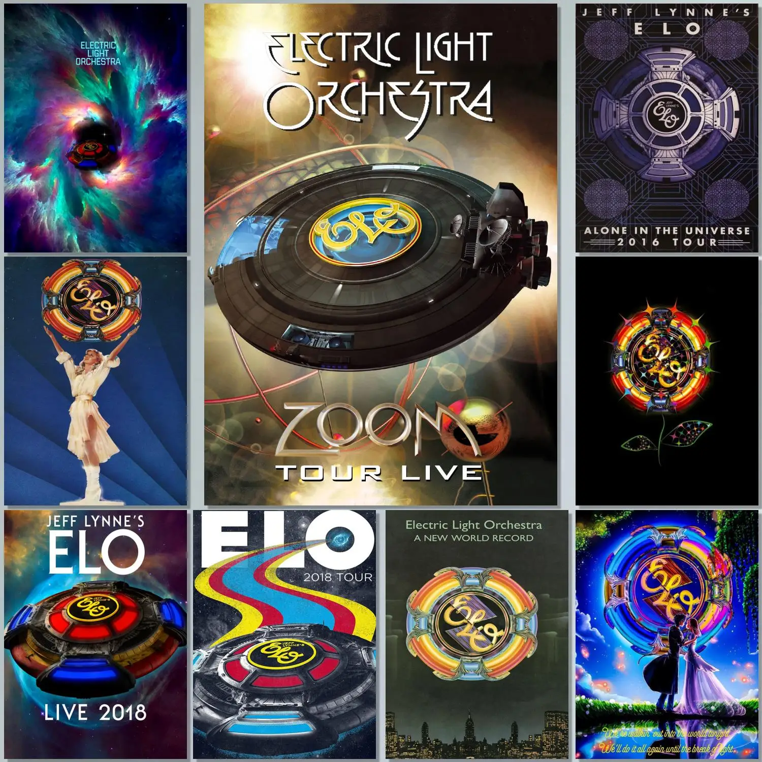 Singer Electric Light Orchestra Painting 24x36 Wall Art Canvas Posters room Modern Family bedroom Decoration Art wall decor