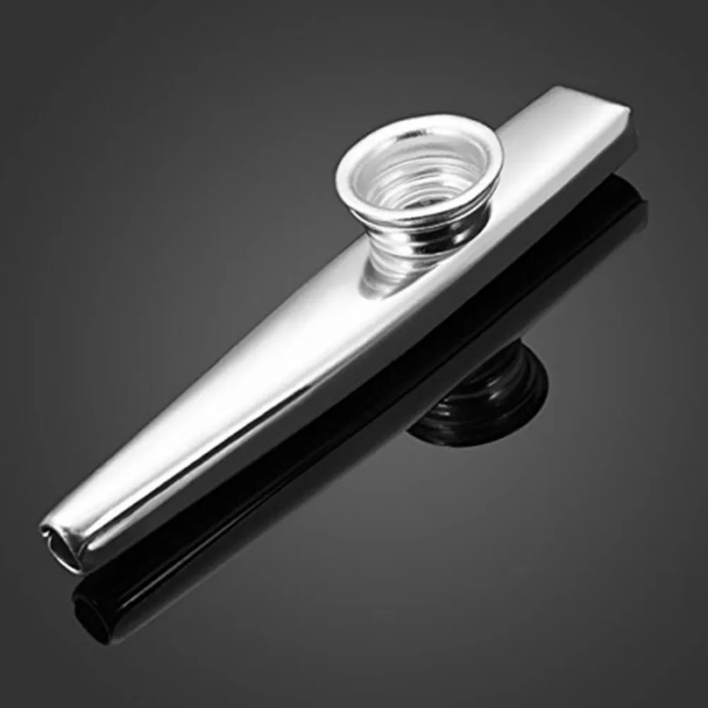 

Metal Kazoo For Ukulele Guitar Companion Silver 12Cm Aluminum Voice Vibrating Membrane Buzzing Sound Instrument Ukelele