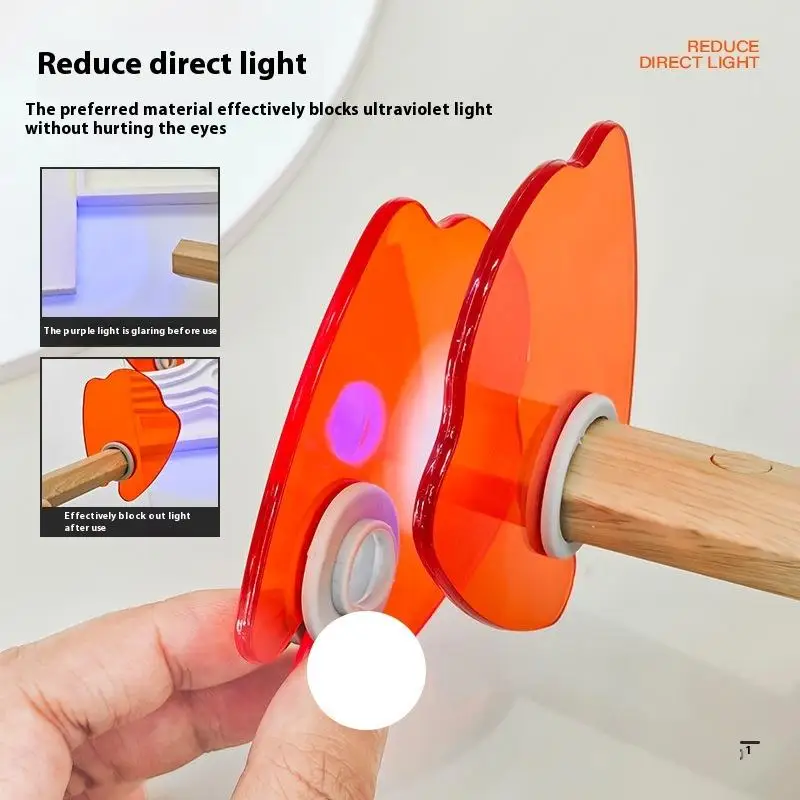 Dispositifs de Salon de manucure, lunettes de protection, déflecteur Anti-lumière bleue en acrylique bloquant la lumière pour lampe UV des ongles, accessoires d'outils de manucure