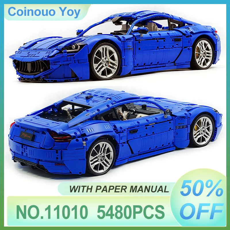

IN STOCK 11010 MOC Technical 1:8 Sports Vehicle Gran Turismo Building Blocks Bricks Model Assembly DIY Toys Boys Christmas Gifts