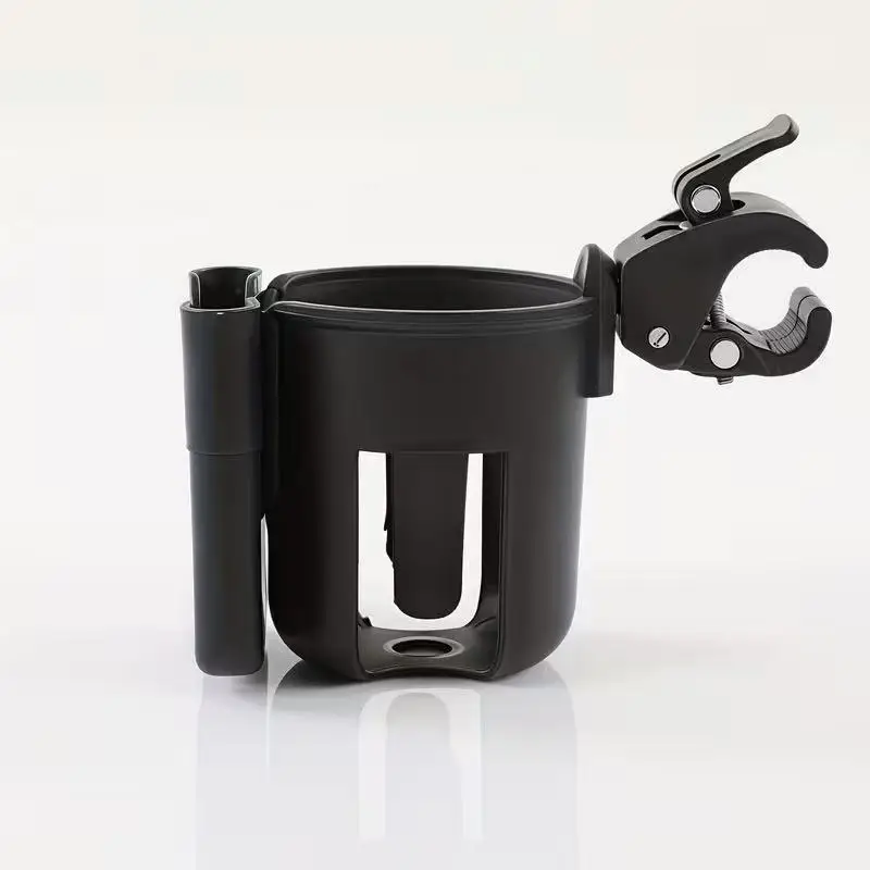 AliExpress NONE 1 Piece, 2-in-1 Universal Cup Holder, Suitable for Bicycles, Strollers, Etc., Multifunctional Cup Holder That Can Hold Water Bottles and Cell Phones, Rotatable, Easy to Install, Durable and Sturdy