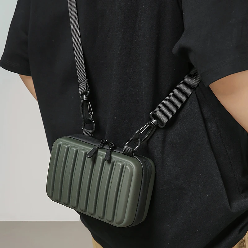 للجنسين الترفيه حقيبة كتف الجيش الأخضر بولي كلوريد الفينيل شفافة حقيبة كروسبودي للنساء 2025 صندوق صغير حقيبة يد محفظة حقيبة رافعة عادية