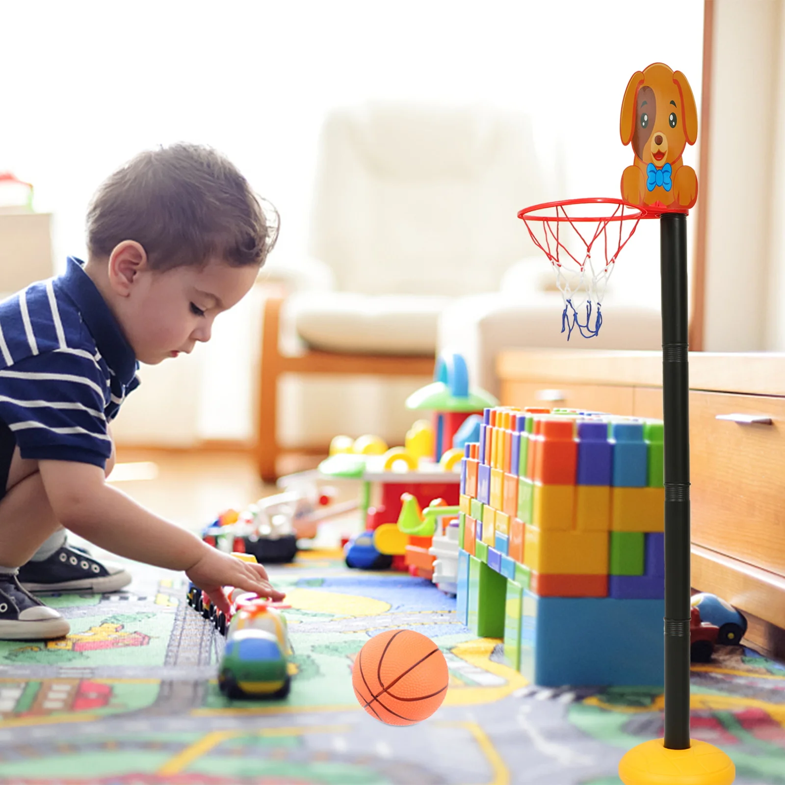 4 個インフレータブルバスケットボールセットミニ弾む子供のおもちゃボール 4 インチ周囲屋外屋内スポーツプレイおもちゃボールゲーム