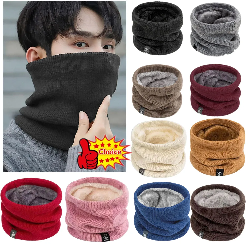 Mode Weiche Gestrickte Hals Wärmer Sport Schal Frauen Männer Gesicht Abdeckung Winter Skating Laufen Wandern Schals Dicken Kalt-beweis kragen