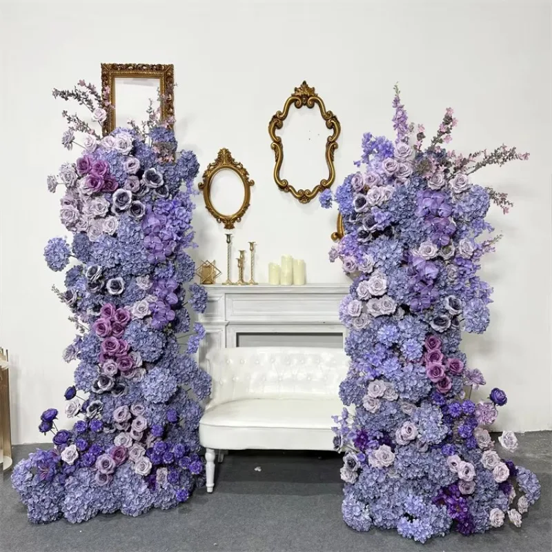 

Wedding Artificial Purple Silk Hydrangea Flowers Arch Centerpiece Flower for Wedding Birthday Event Backdrop Decor
