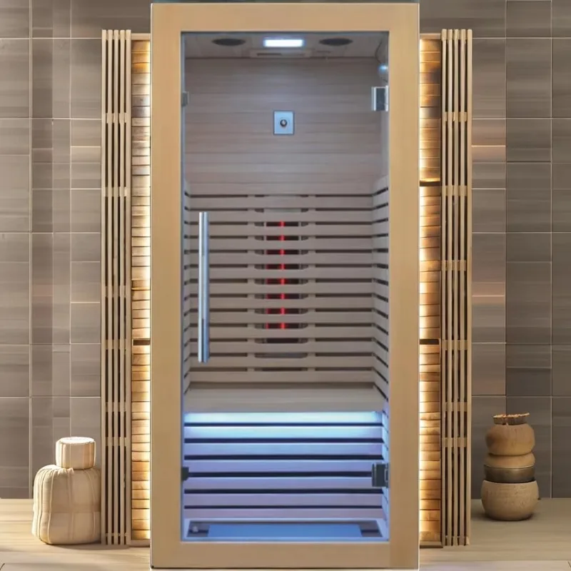 Infrared Sauna Room Steam Far Infared Dry Full Spectrum Dry Heat Wooden 1 2 3 4 6 8 Person Sauna For Sale