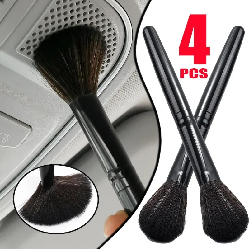 

Car Gap Detail Brushes Soft Bristles Cleaning Brush Car Interior Detailing Duster Dashboard Vent Long Handle Cleaning Brushes