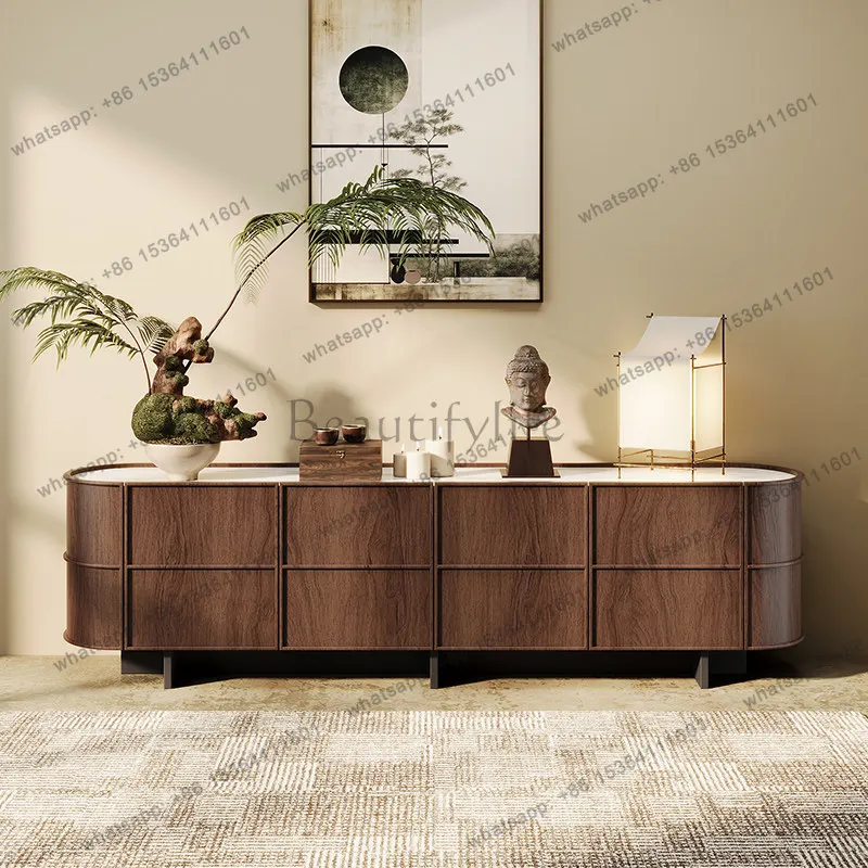 

Medieval solid wood TV cabinet living room storage modern simple bedroom TV cabinet